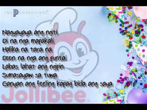 Jollibee Lyrics .